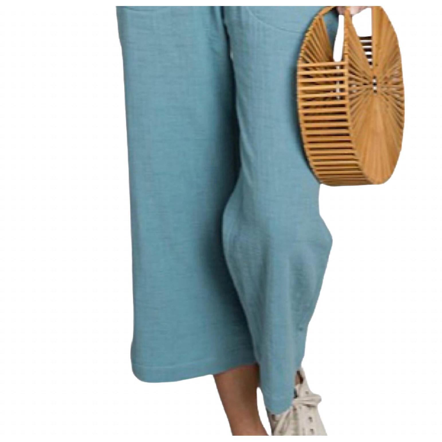 New Cotton Bleu Woven Slubs In Sea Foam